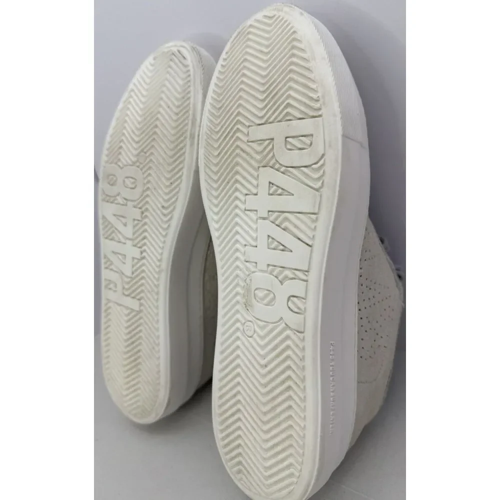 P448 Thea Women's US Size 9-9.5 EU 40 Sneakers Metallic White Multi Shimmer